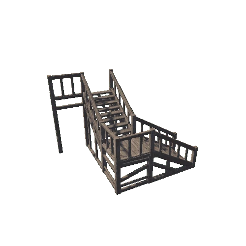 Deck Stairs 1B1 Offset R (Railing)
